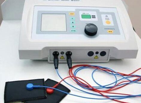 Dispositivo para electroforesis un procedimiento fisioterapéutico para la prostatitis. 