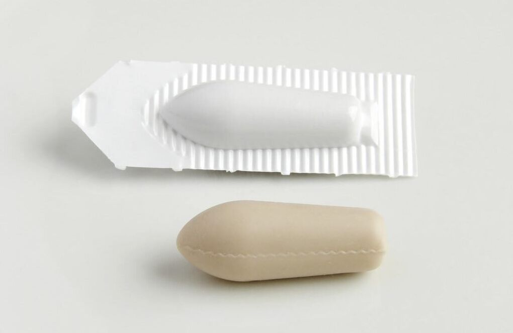 supositorio rectal para el tratamiento de la prostatitis